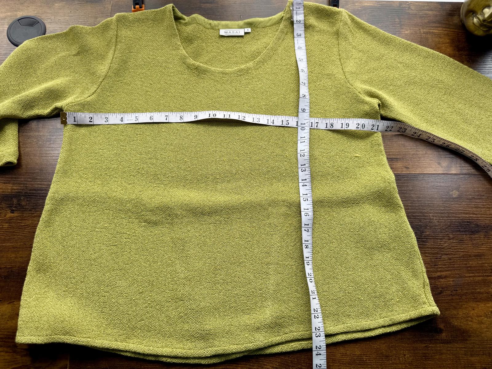 MASAI Lime Textured Oversized Cotton Blend Top UK 14–18 Relaxed Fit  sku461