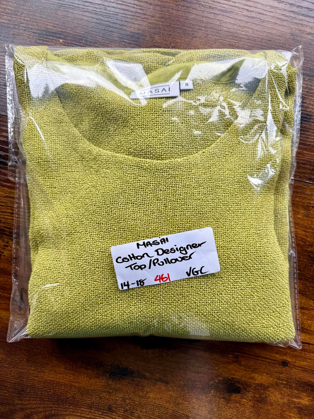 MASAI Lime Textured Oversized Cotton Blend Top UK 14–18 Relaxed Fit  sku461