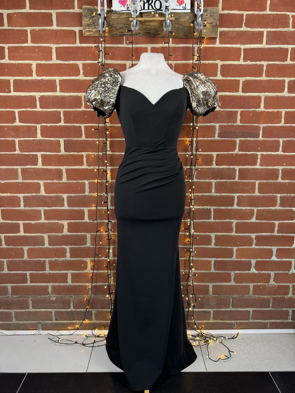 Goddiva Sample Puff Sleeve Sweetheart Maxi Dress UK 8 DR4819 BNWT sku470