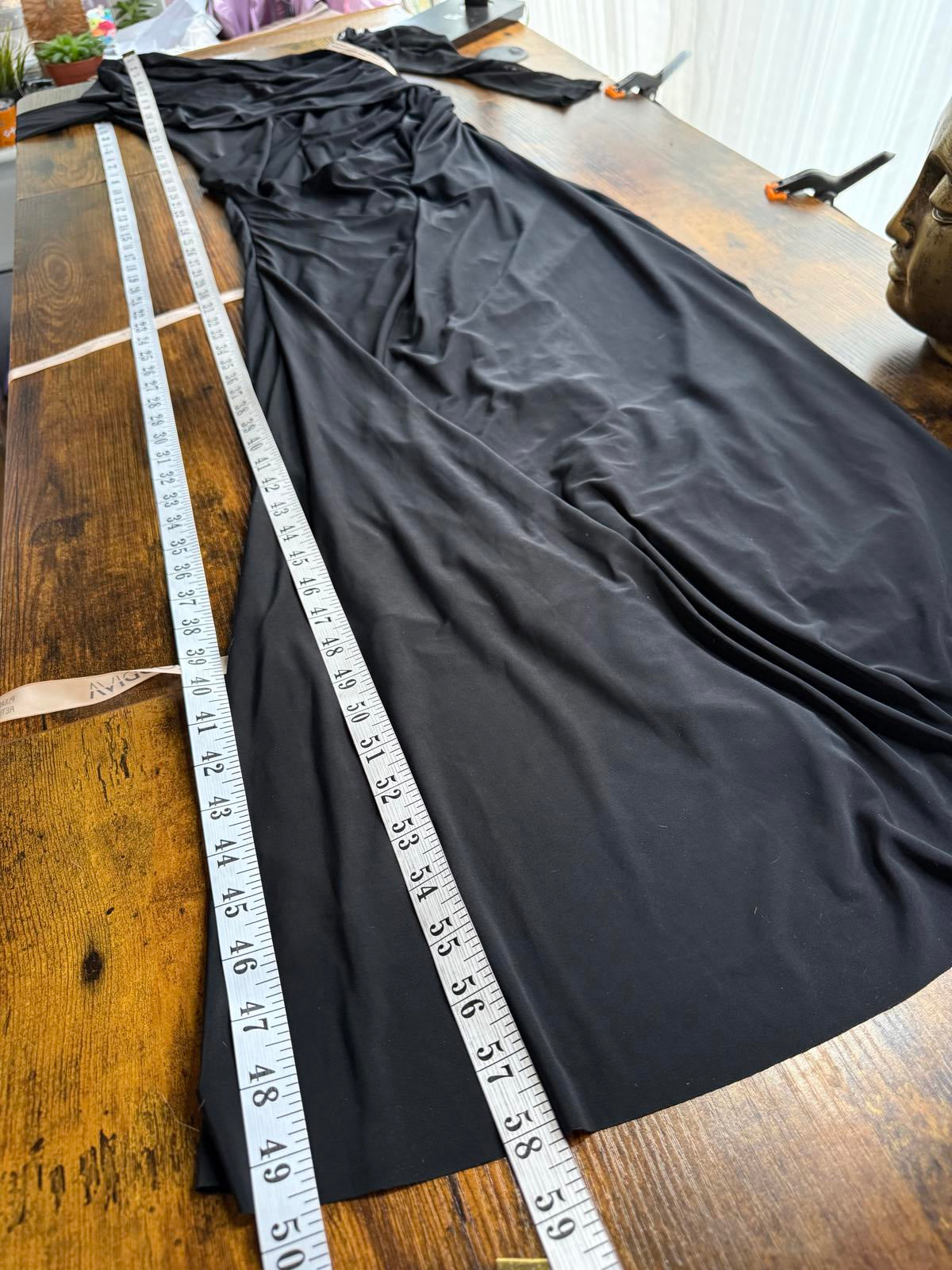 Goddiva Black One Shoulder Maxi Dress UK 8 BNWT Asymmetric Mesh Evening Prom 475