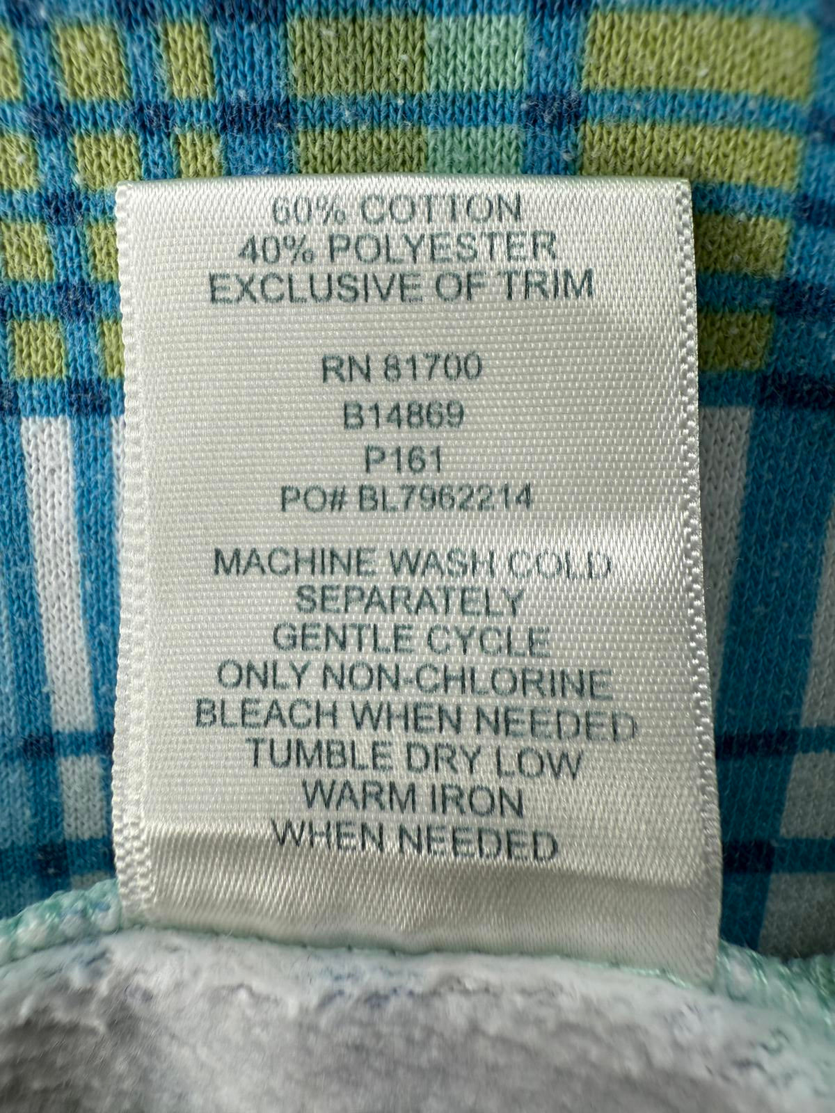 Blair Pastel Check Sweater UK 12–14 Soft Cotton Blend Jumper sku45