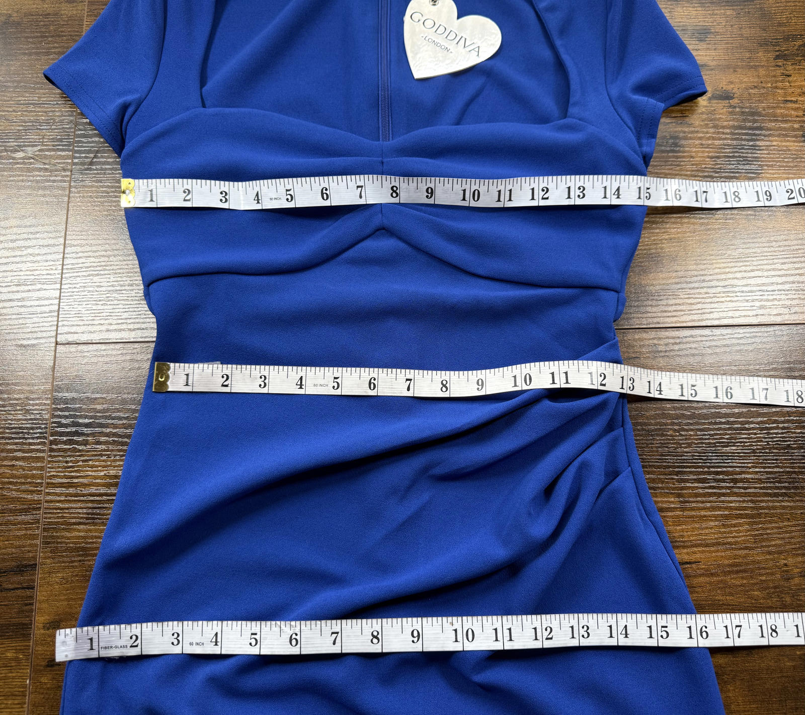 Goddiva Cobalt Blue Maxi Dress BNWT Fitted Mermaid UK 8-10 Approx US 4-6 sku372