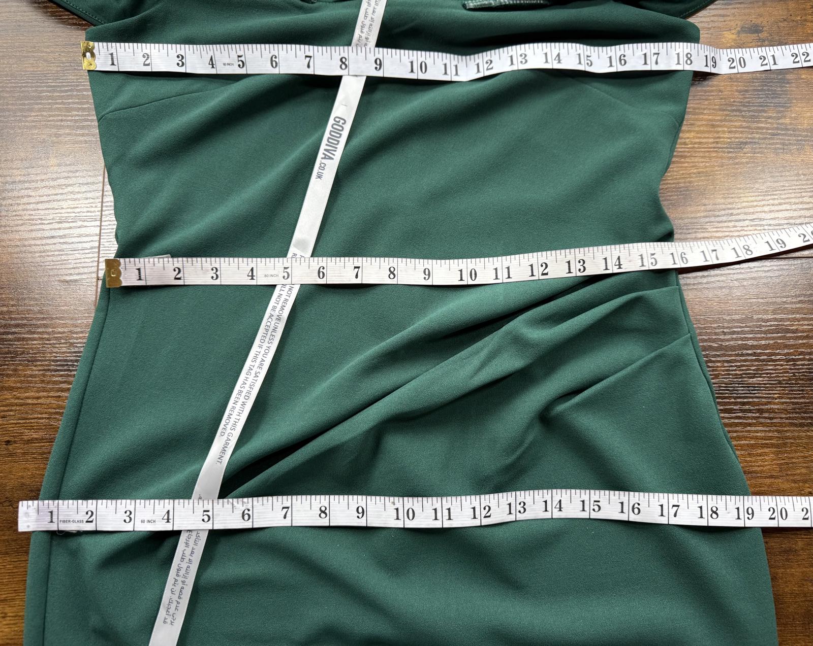 Goddiva Emerald Off Shoulder Maxi Gown BNWT Elegant Fitted UK Approx 8 US 4 sk92