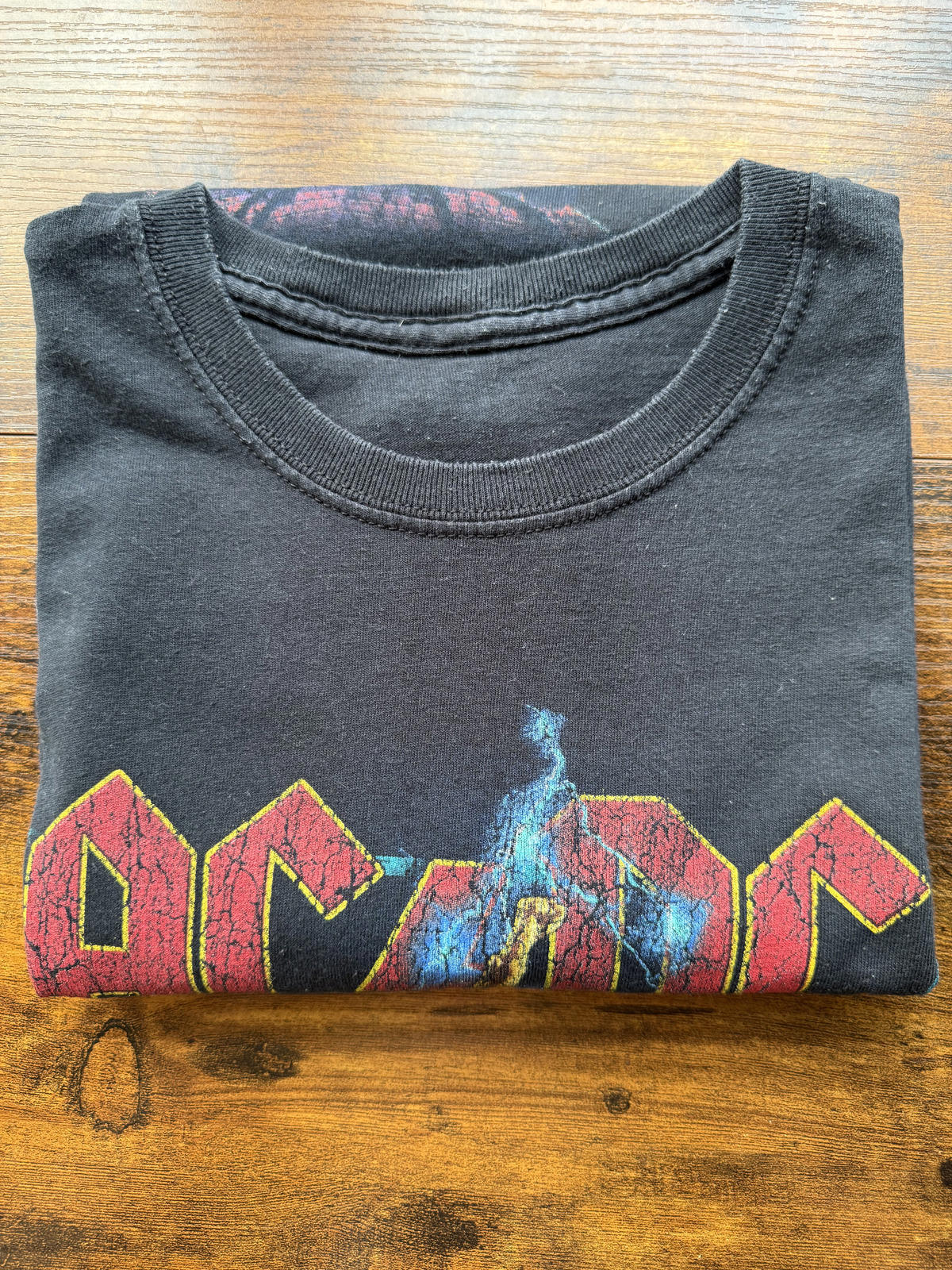 AC/DC Lightning Bolt Graphic Band T-Shirt Small UK 8–10 US S Black