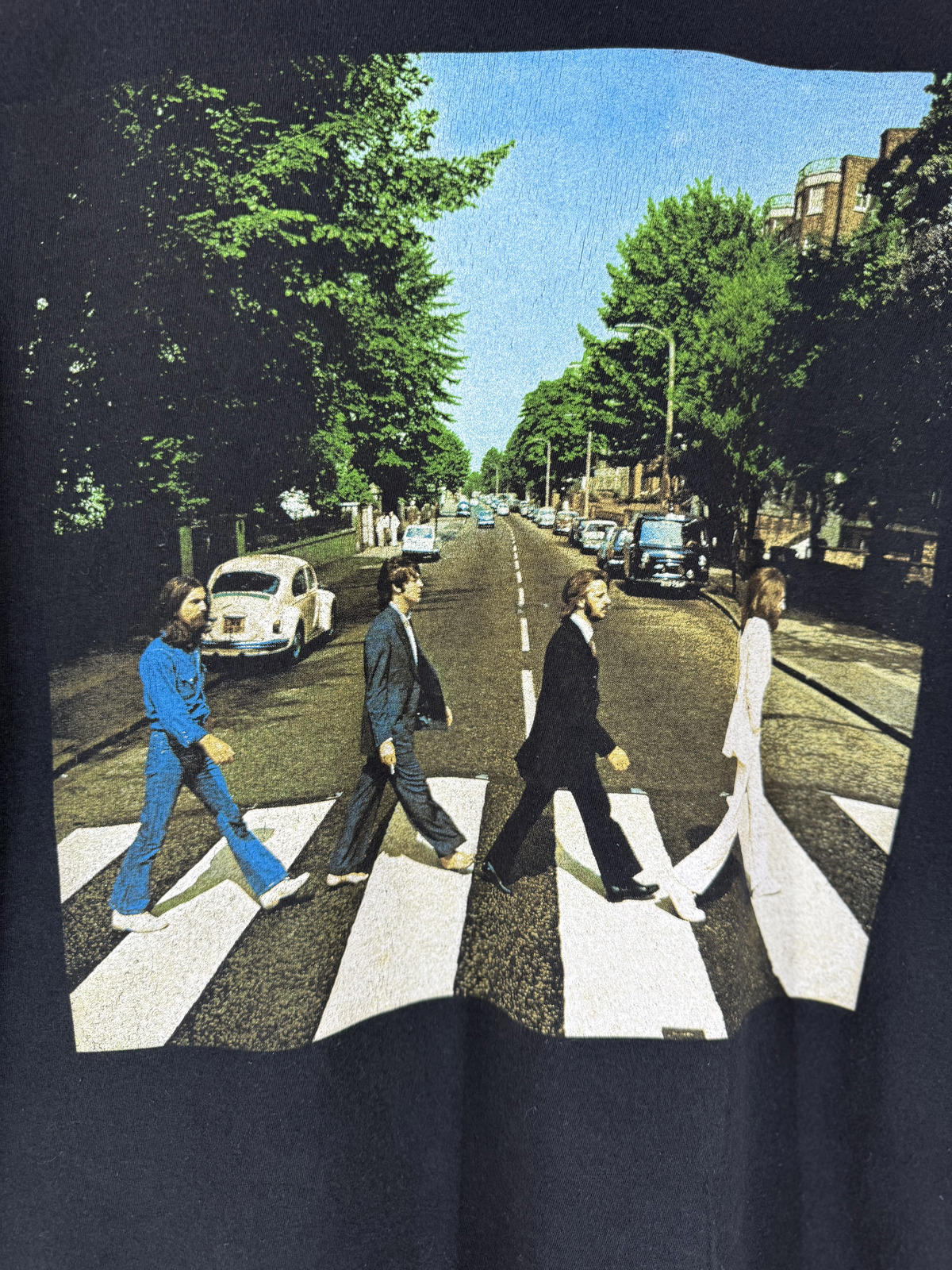 The Beatles Abbey Road Graphic T-Shirt Large UK 12–14 US L Black