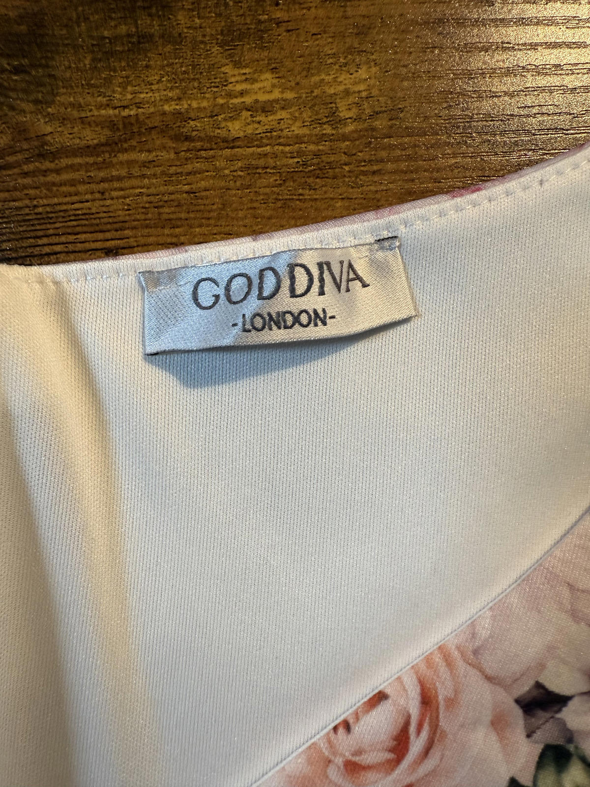 Goddiva London Floral Fit & Flare Dress UK 6-8 US 2-4 Occasion Midi   sku .295