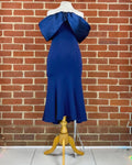 Blue Off-Shoulder Midi Dress BNWT UK 10 (Also UK 14 Available)    sku.262