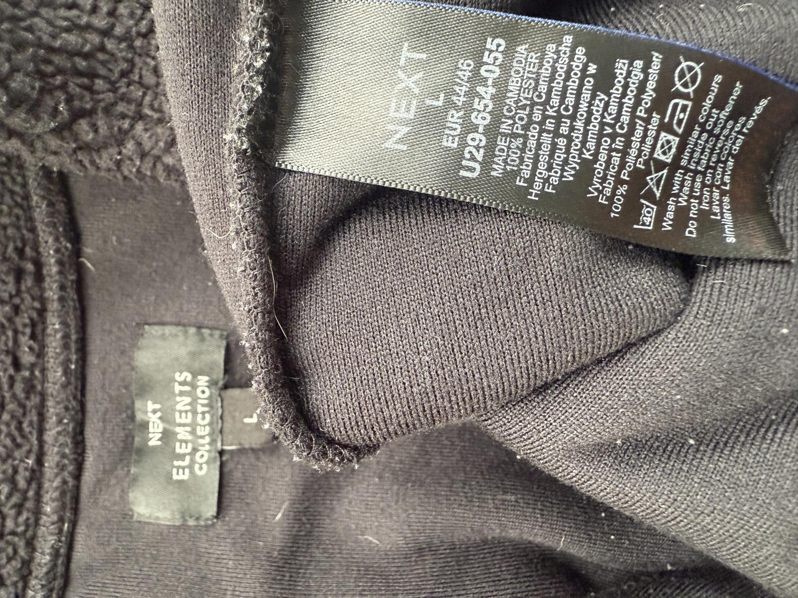 🖤 NEXT Elements Collection Black Sherpa Pullover | Men’s Size L