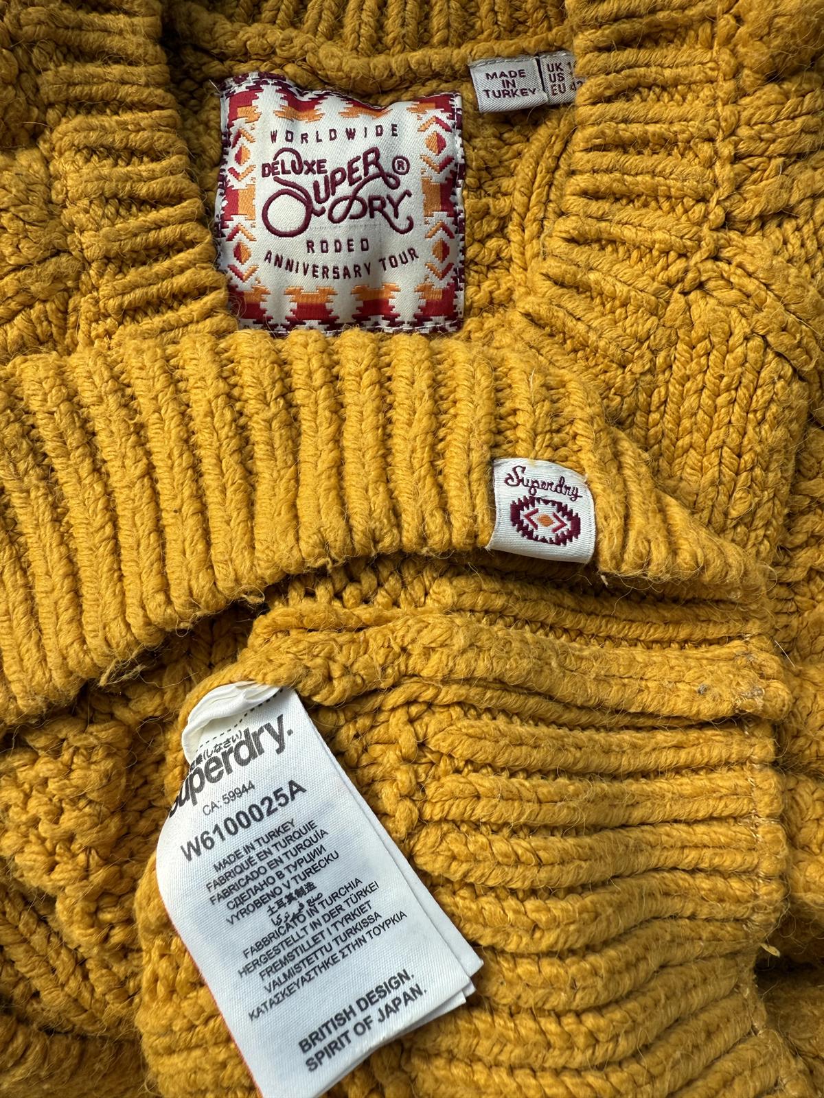 Superdry Rodeo Anniversary Tour Chunky Knit Jumper UK 14  Circa 2010 #61