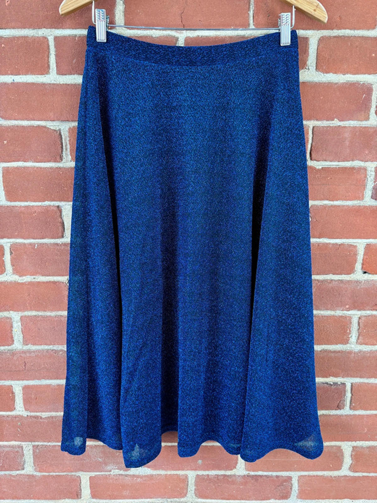 Goddiva London Navy Shimmer Midi Skirt – UK 12 | New with tags