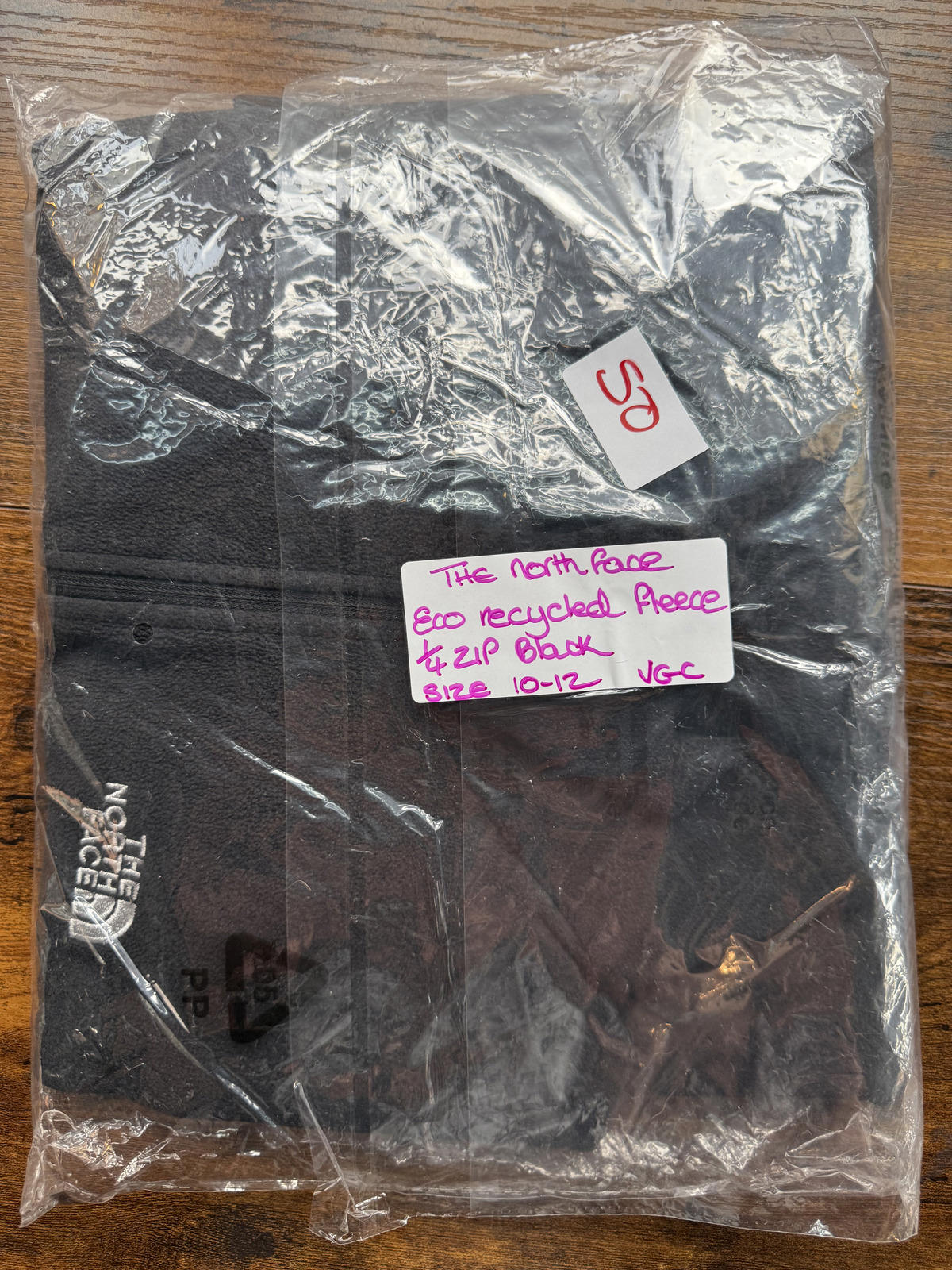 The North Face Black 1/4 Zip Fleece Pullover Recycled Polyester M NUM50