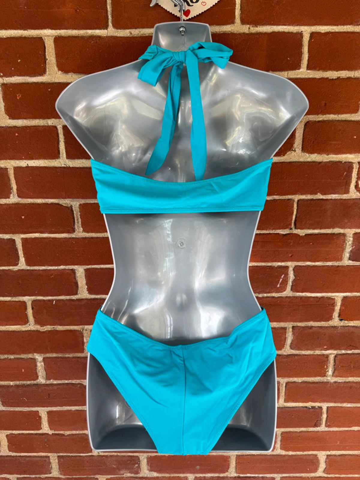 Elegant Aqua Wrap Swimsuit Set - Stylish One Piece