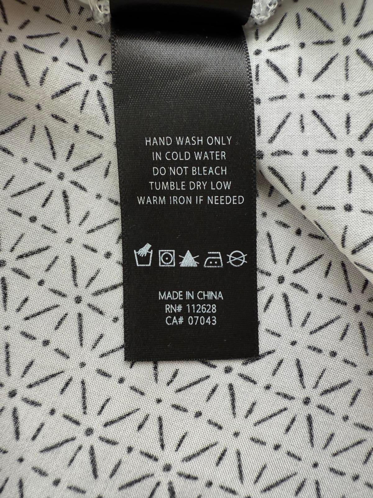 🖤 Max Jeans Monochrome Print Blouse – Size S 🖤