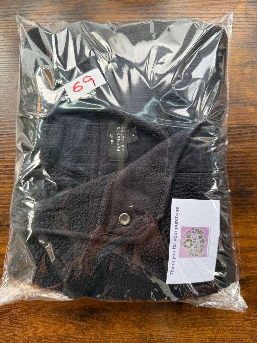 🖤 NEXT Elements Collection Black Sherpa Pullover | Men’s Size L