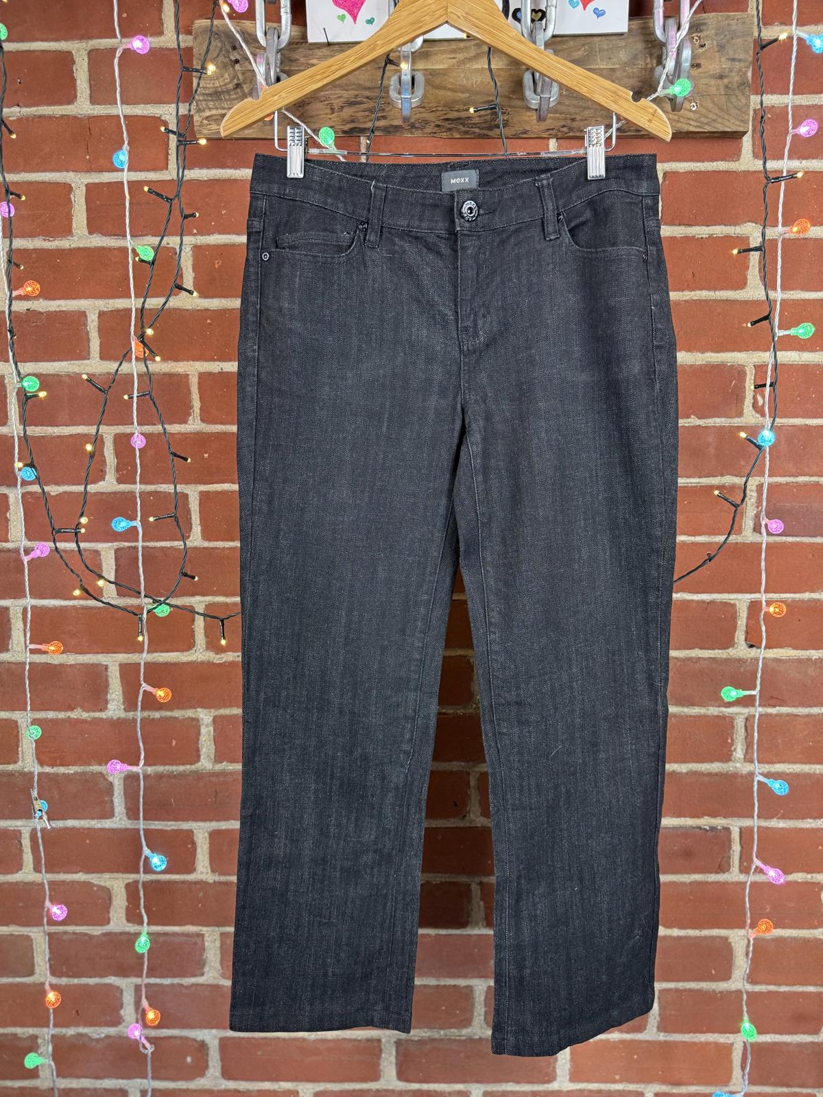 Mexx Straight Leg Black Denim Jeans – Tag UK 14 Fits UK 10–12 / US 6–8