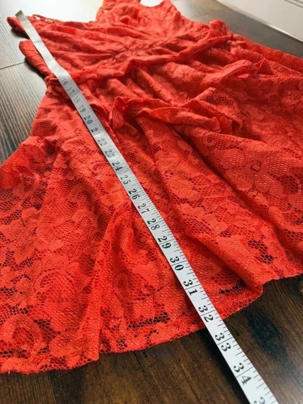 BNWT City Goddess Orange Lace Skater Dress UK12 Party Wedding