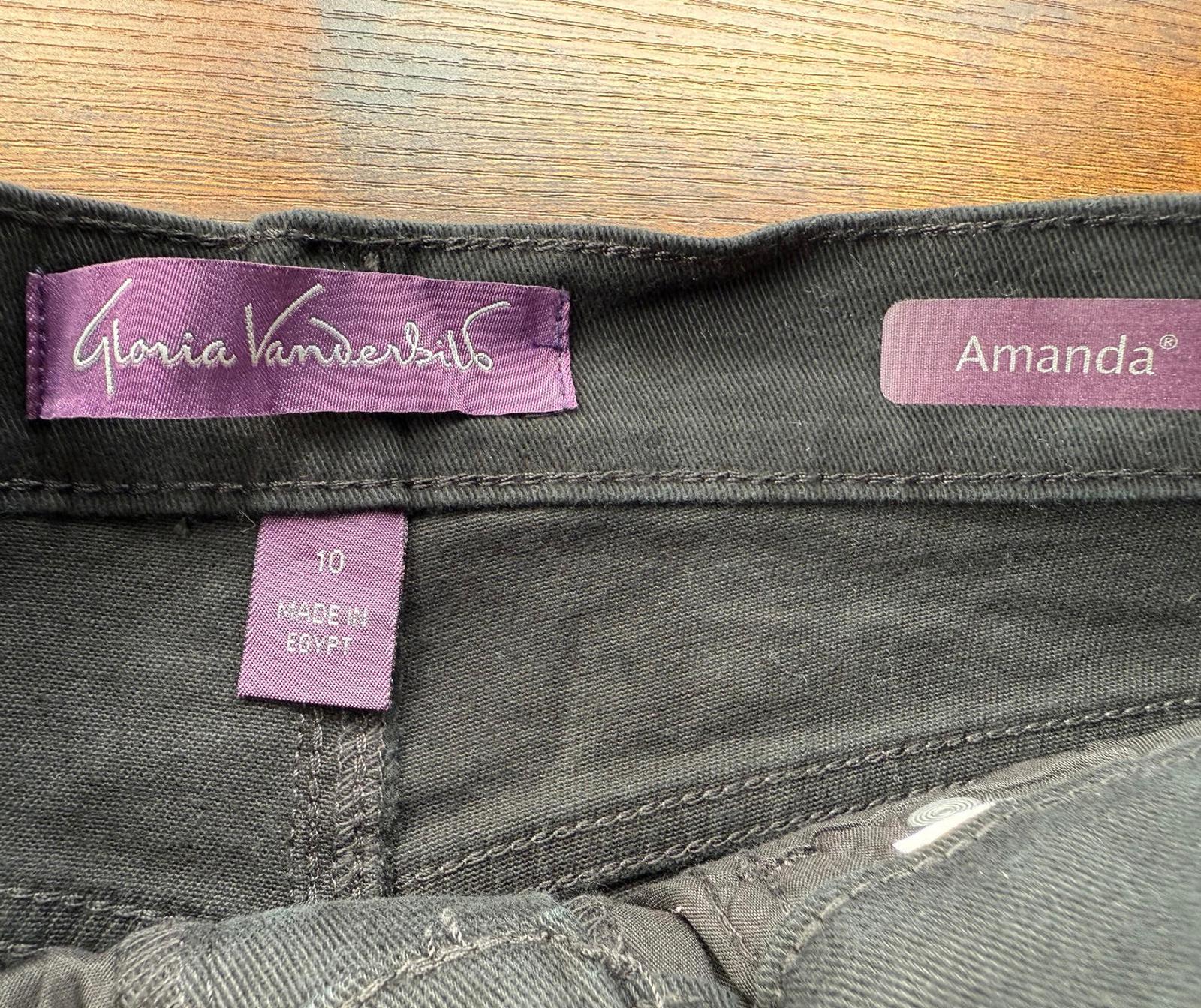 Gloria Vanderbilt Amanda Black Women's Jeans US Size 10 - UK 14