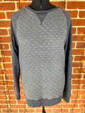 Next Mens Grey Quilted Sweatshirt with Elbow Patches Size UK L         NUM51