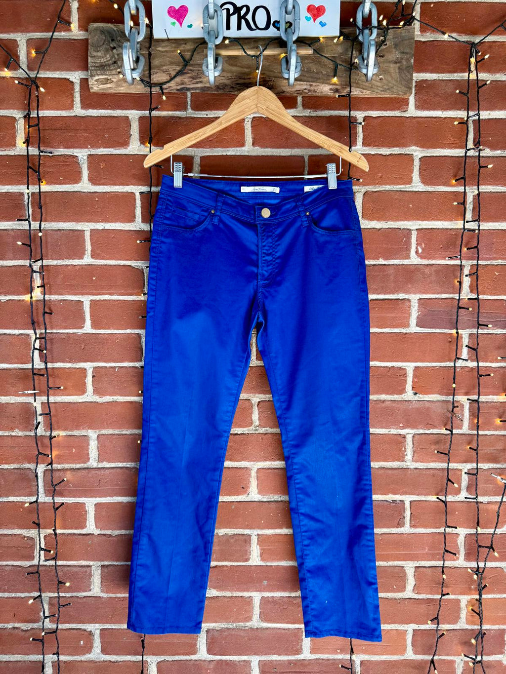 Zara Woman Premium Denimwear Blue Skinny Jeans – UK 12 – Cobalt Blue