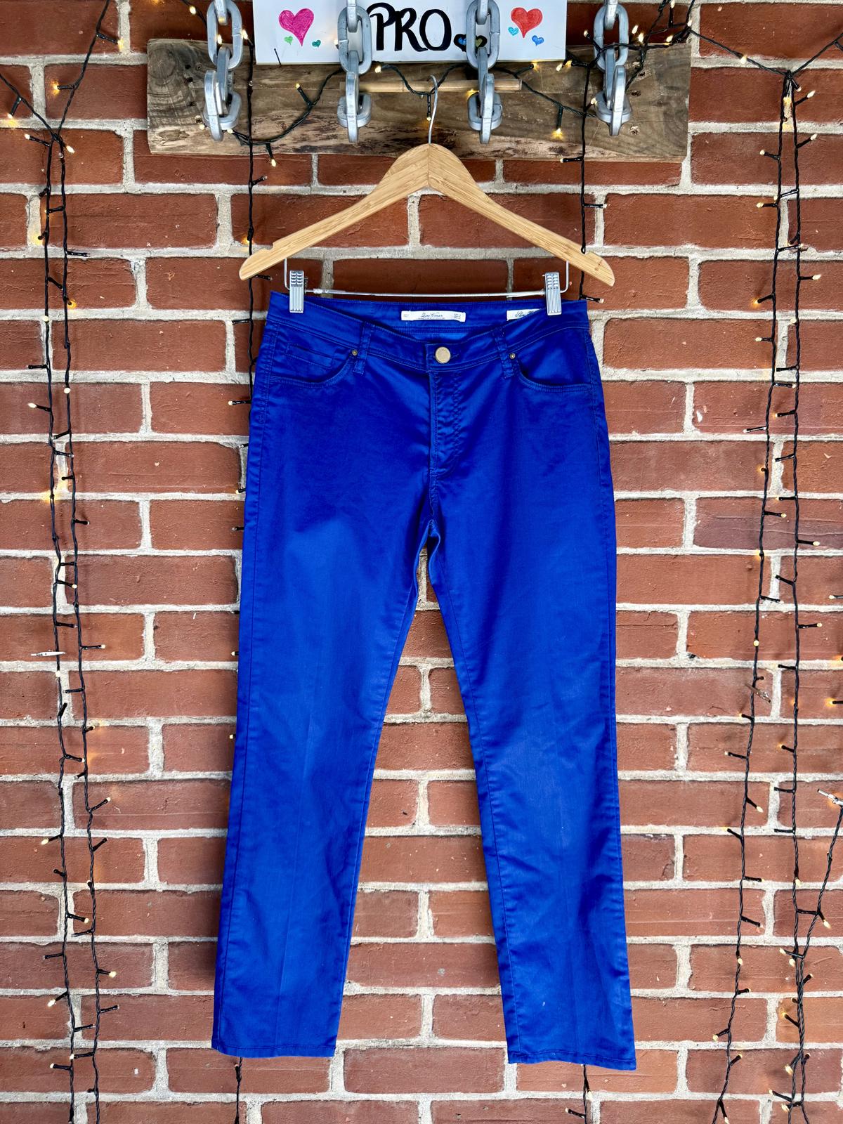 Zara Woman Premium Denimwear Blue Skinny Jeans – UK 12 – Cobalt Blue