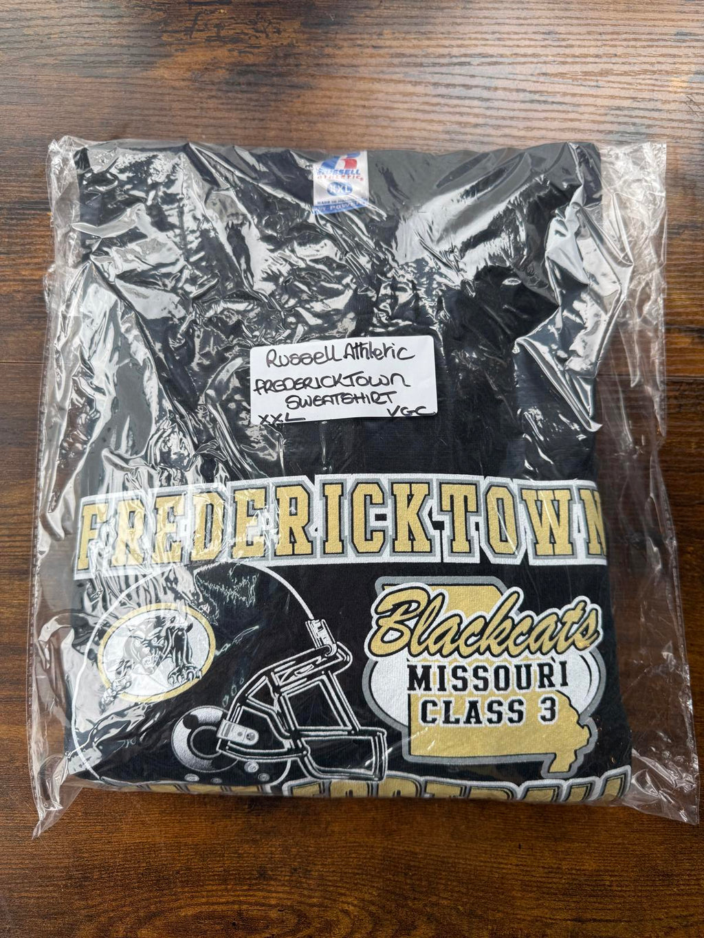 Vintage Russell Athletic XXL Fredericktown Football 2007 Sweatshirt –Black NUM32
