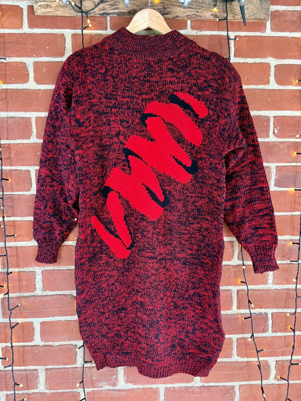 VERY RARE Vintage 80s/90s Anianal Longline Knit Jumper Dress  #57