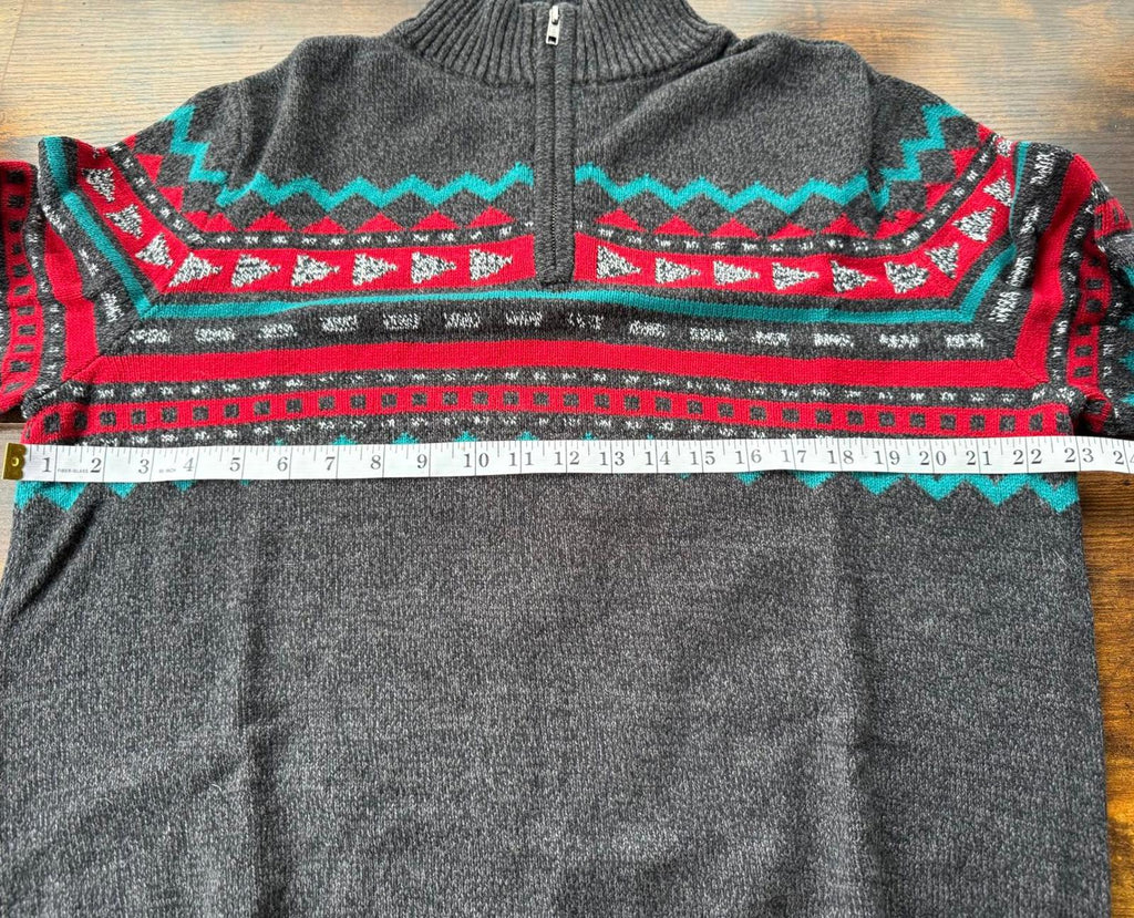 Vintage 90s Knit Pullover Sweater - Half Zip NUM37