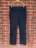 St. John’s Bay Straight Leg Black Jeans – Size 13P (US) / UK 16 Petite