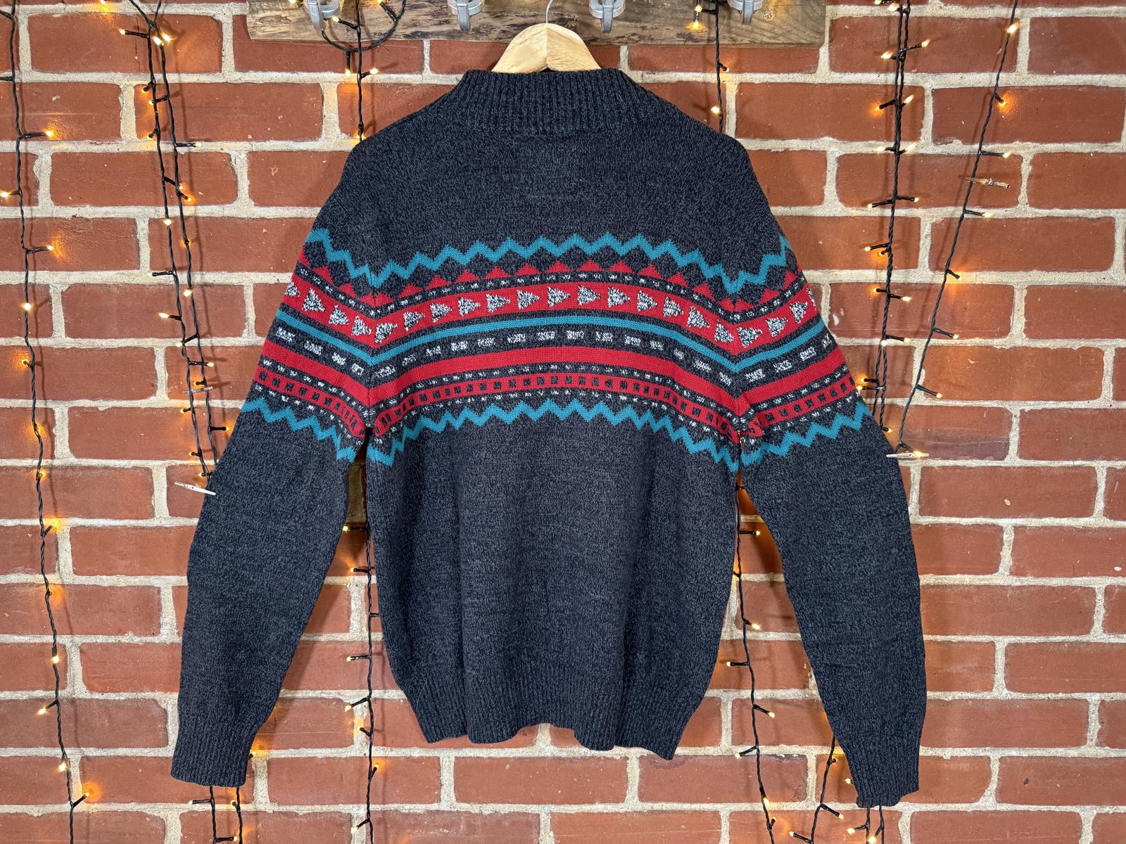 Vintage 90s Knit Pullover Sweater - Half Zip NUM37