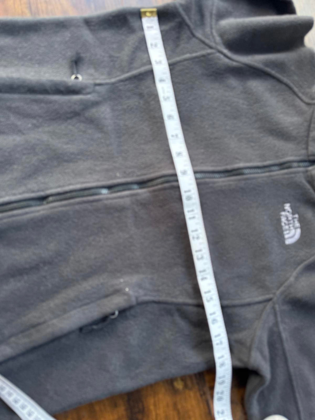 🖤 The North Face Black Full-Zip Fleece Jacket Size 10-12 NUM 42