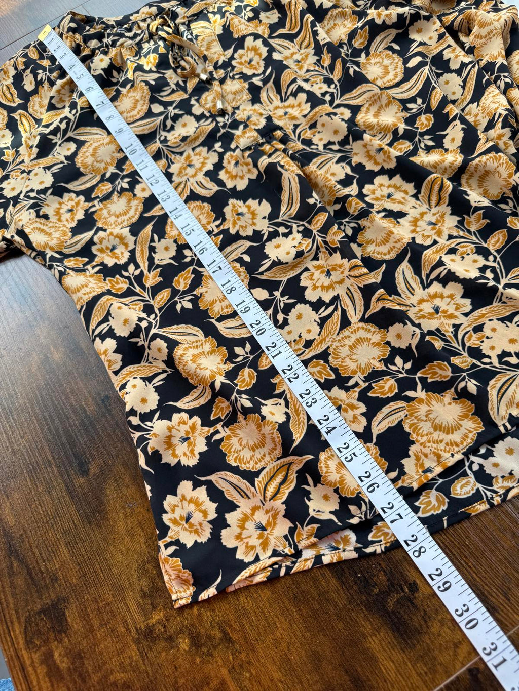 Women's Long Sleeve Floral Blouse - Size 14