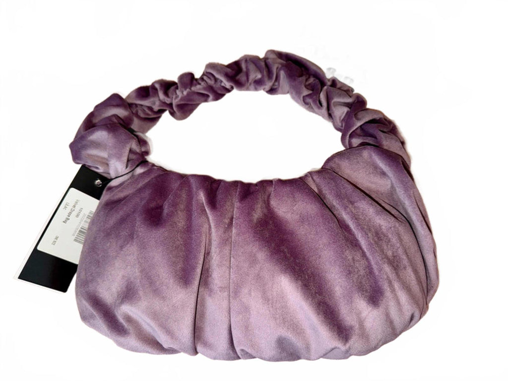 💜 JQ by Generique Chic Lilac Velvet Scrunch Shoulder Bag – BNWT