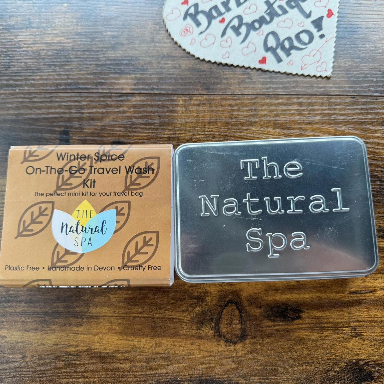 The Natural Spa Winter Spice On-The-Go Travel Wash Kit