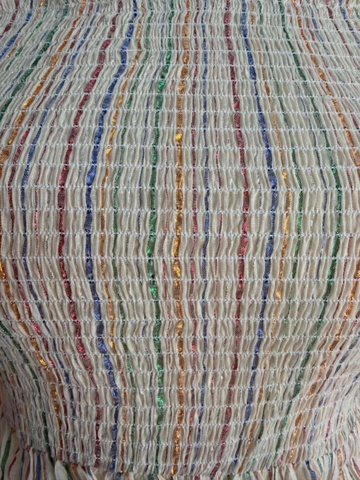 BNWT Anmol Lurex Stripe Boho Midi Dress UK10-14 Festival /Coverup