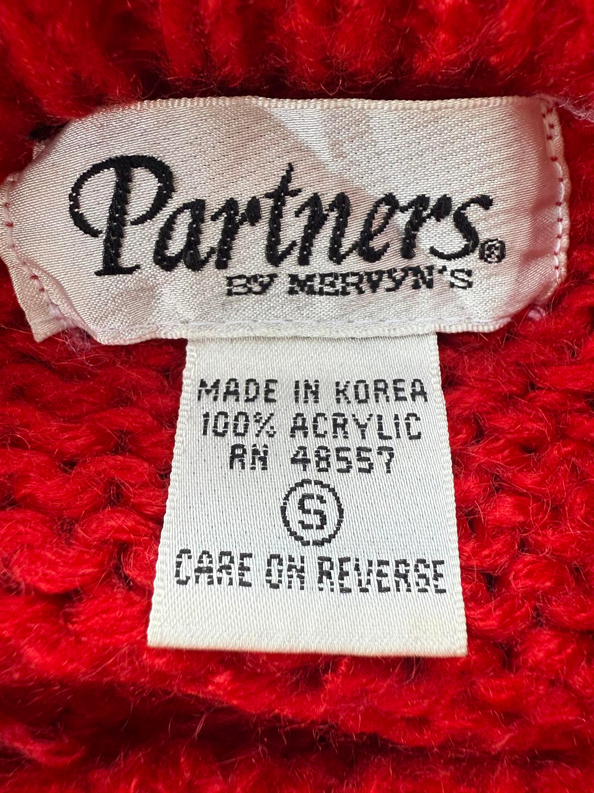80s/90s Vintage Partners by Mervyn’s Christmas Sweater (Made in Korea)