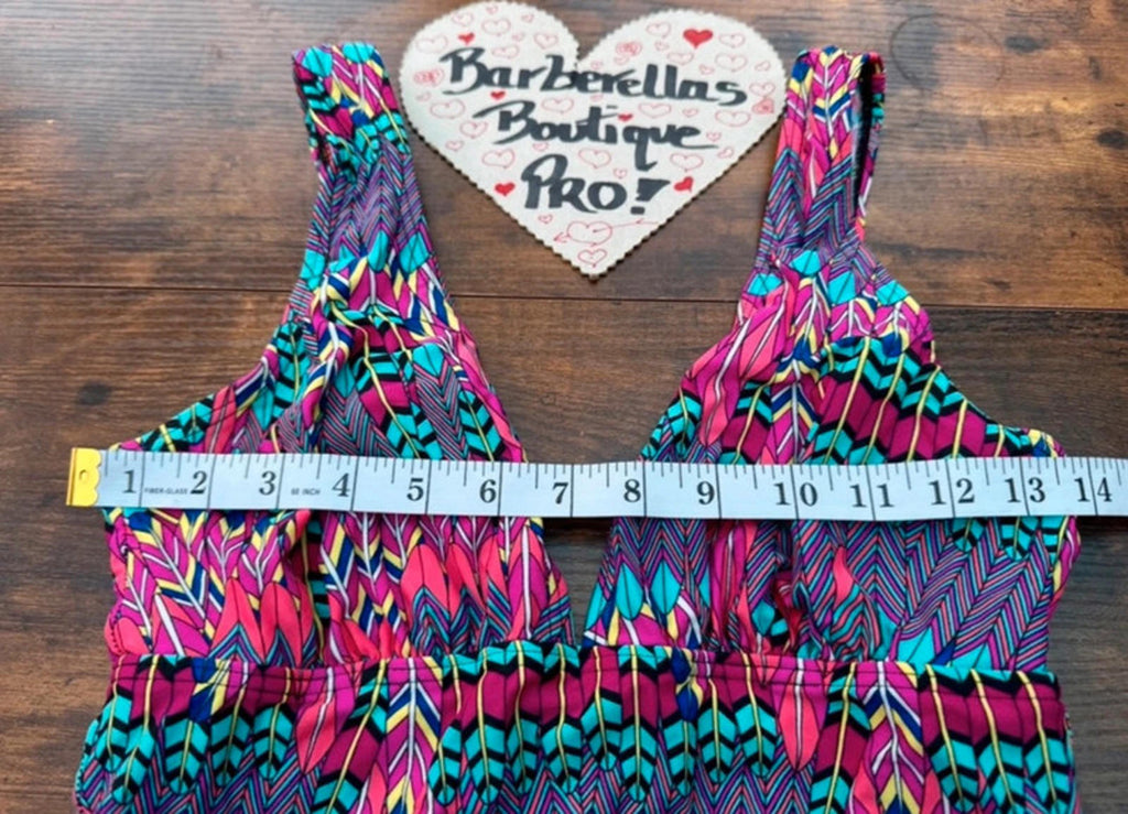 Tropical Pop One-Piece Swimsuit – V by Very – UK 14 Splash of Colour!