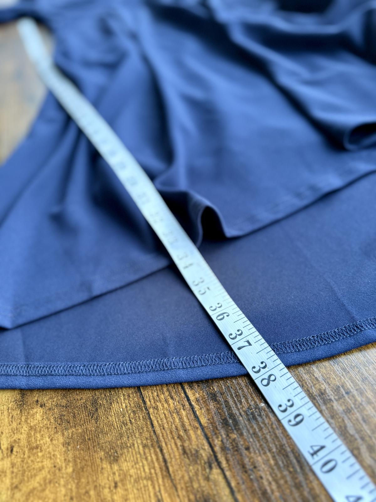 Jolie Moi Navy Fit & Flare Midi Dress with Pockets – UK 12/14 #115