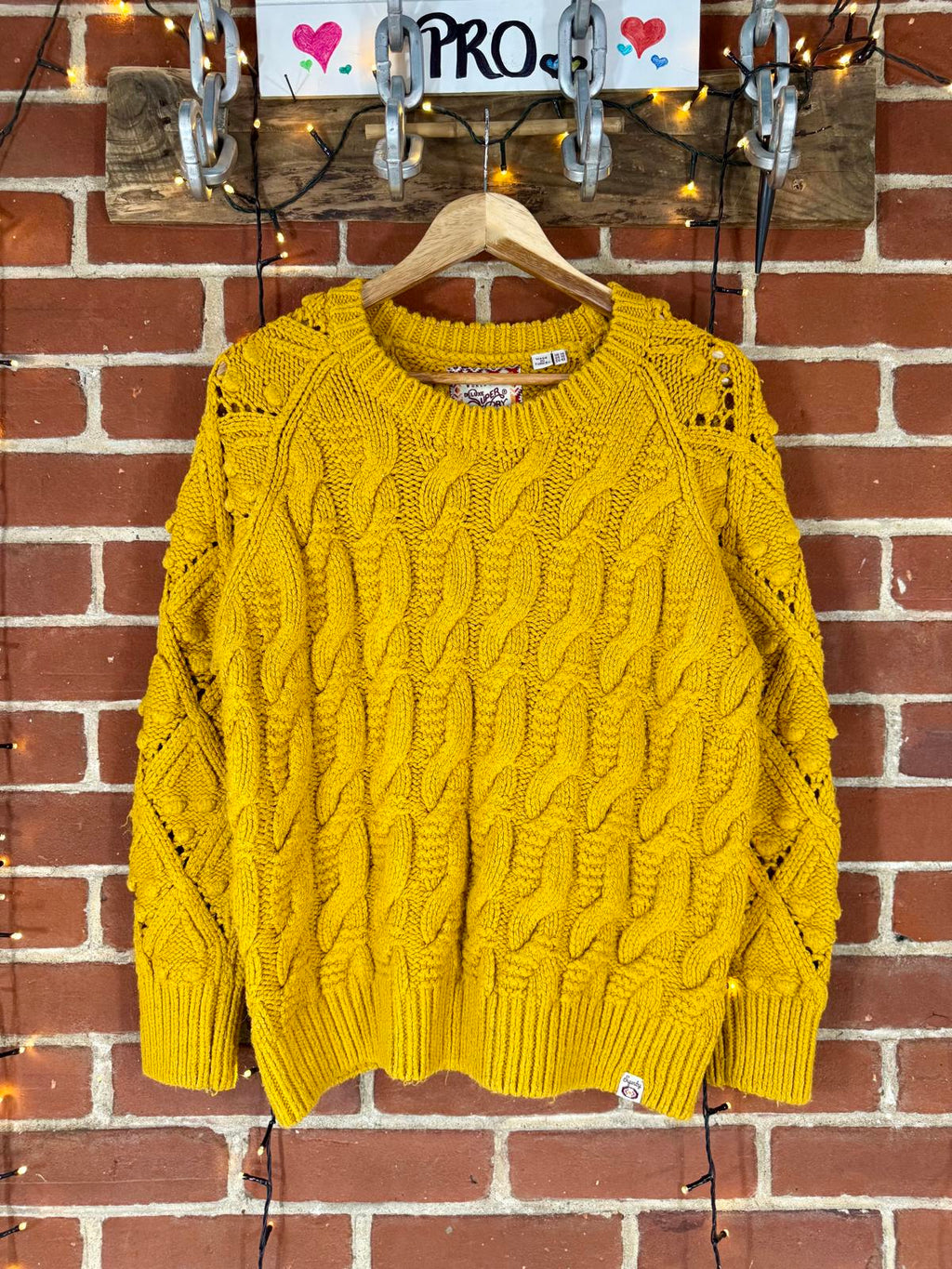 Superdry Rodeo Anniversary Tour Chunky Knit Jumper UK 14  Circa 2010 #61