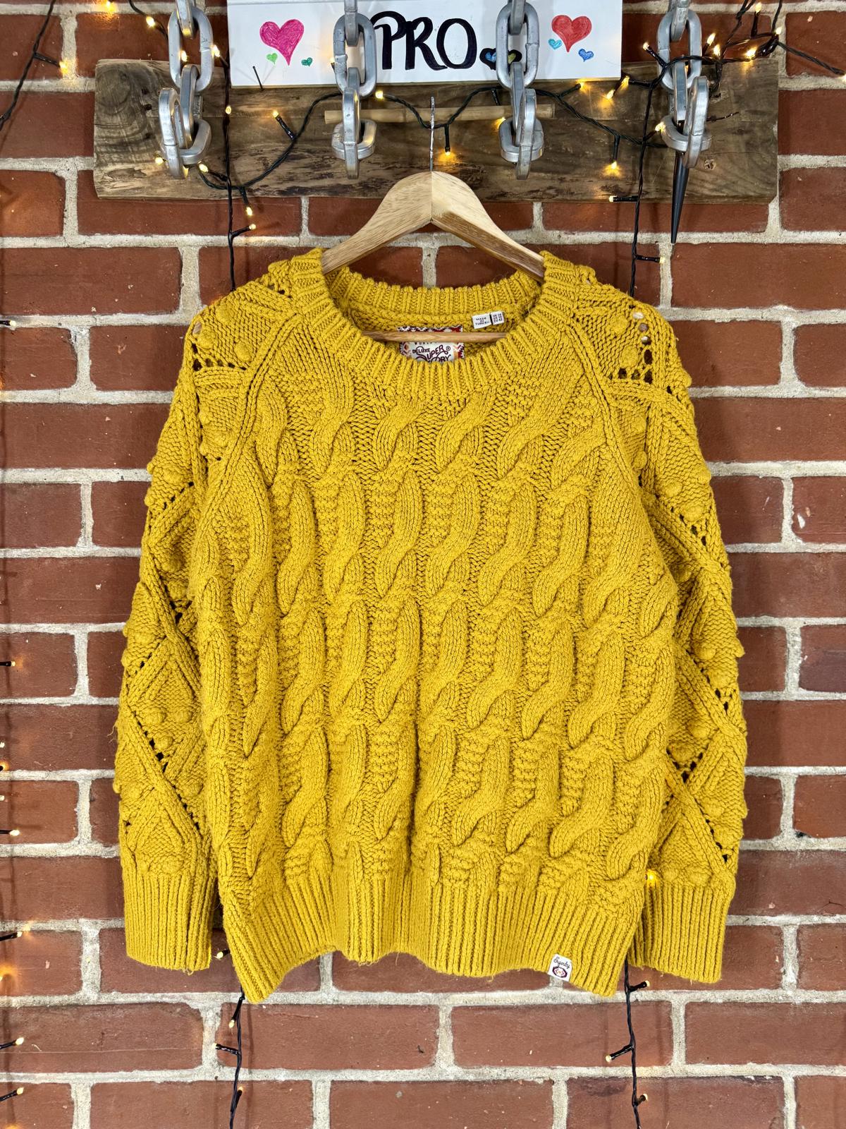 Superdry Rodeo Anniversary Tour Chunky Knit Jumper UK 14  Circa 2010 #61