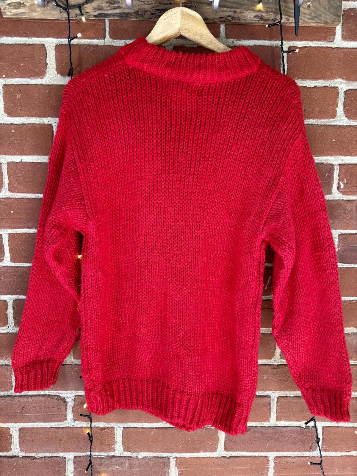 80s/90s Vintage Partners by Mervyn’s Christmas Sweater (Made in Korea)