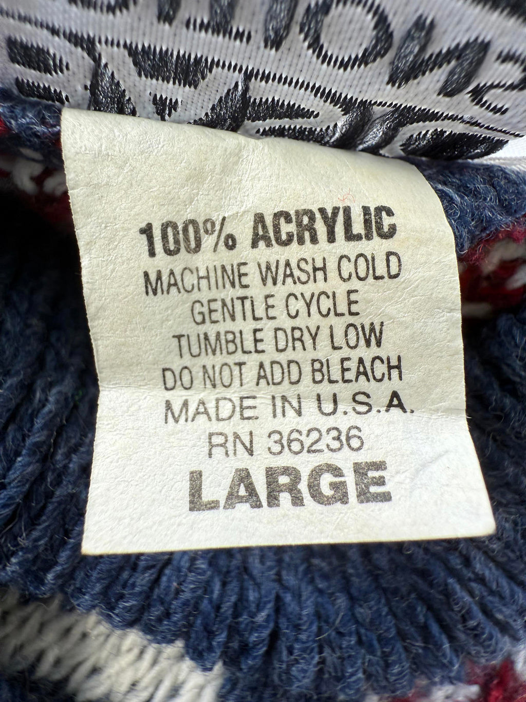 Vintage 90s Fair Isle Knit Jumper – Made in USA – Size USA L