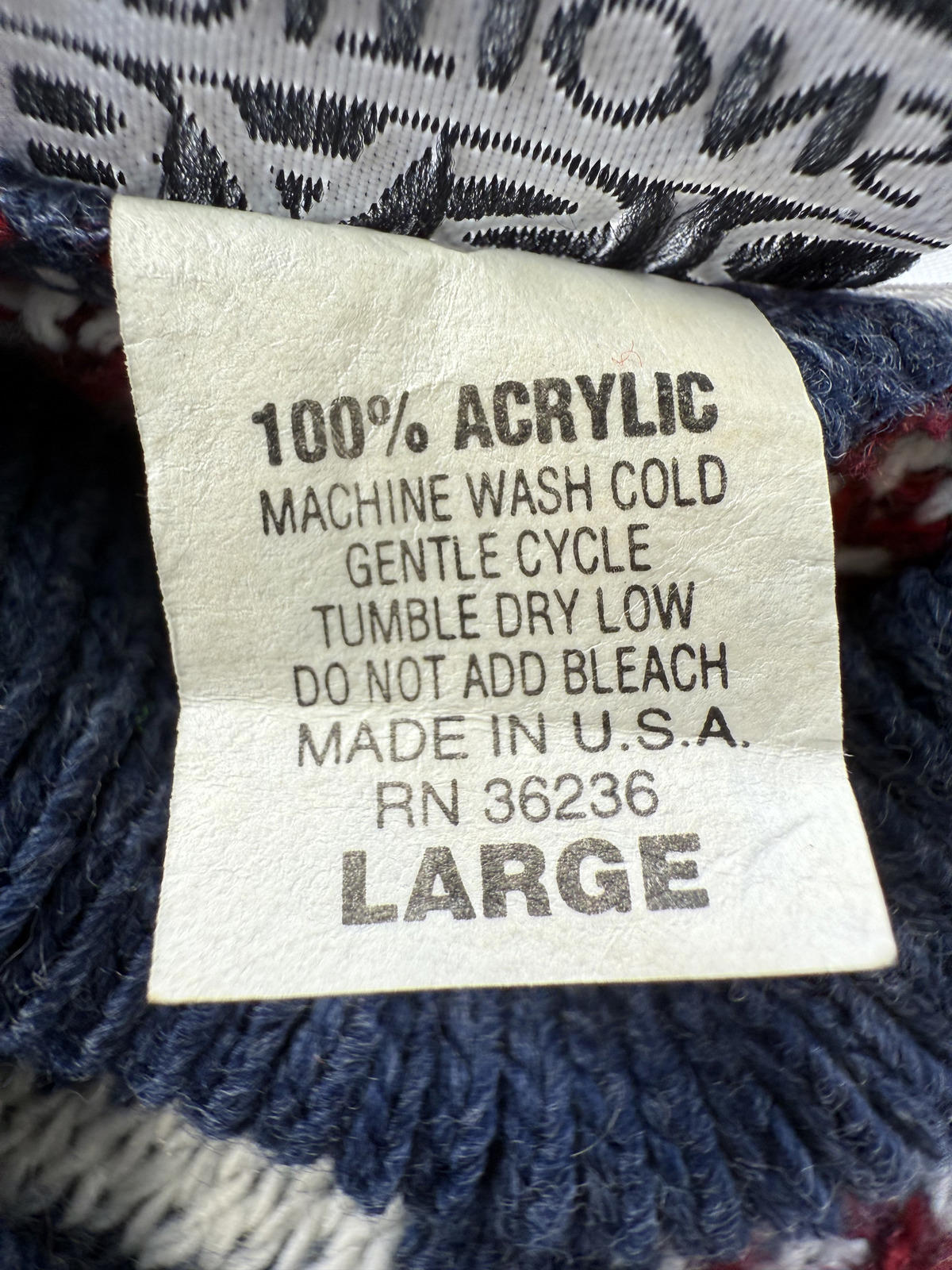 Vintage 90s Fair Isle Knit Jumper – Made in USA – Size USA L