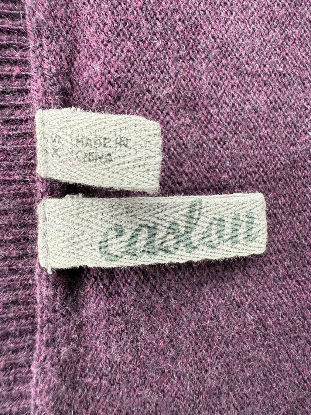 💜 Caston Purple Embellished Knit Cardigan – Size 10 NUM 62