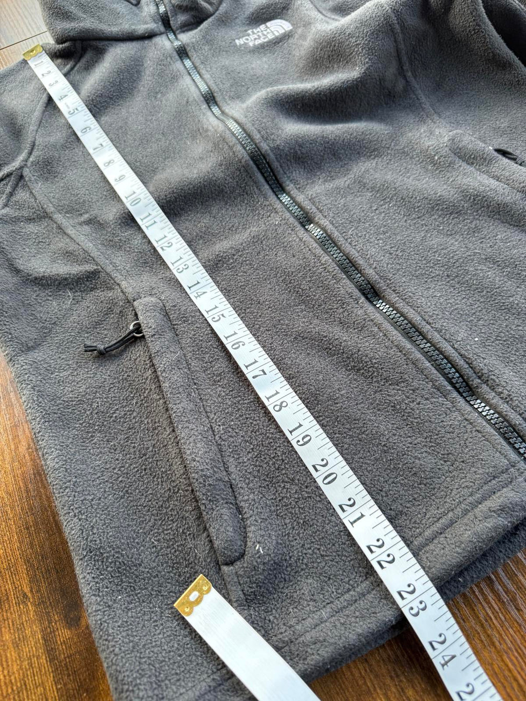 🖤 The North Face Black Full-Zip Fleece Jacket Size 10-12 NUM 42