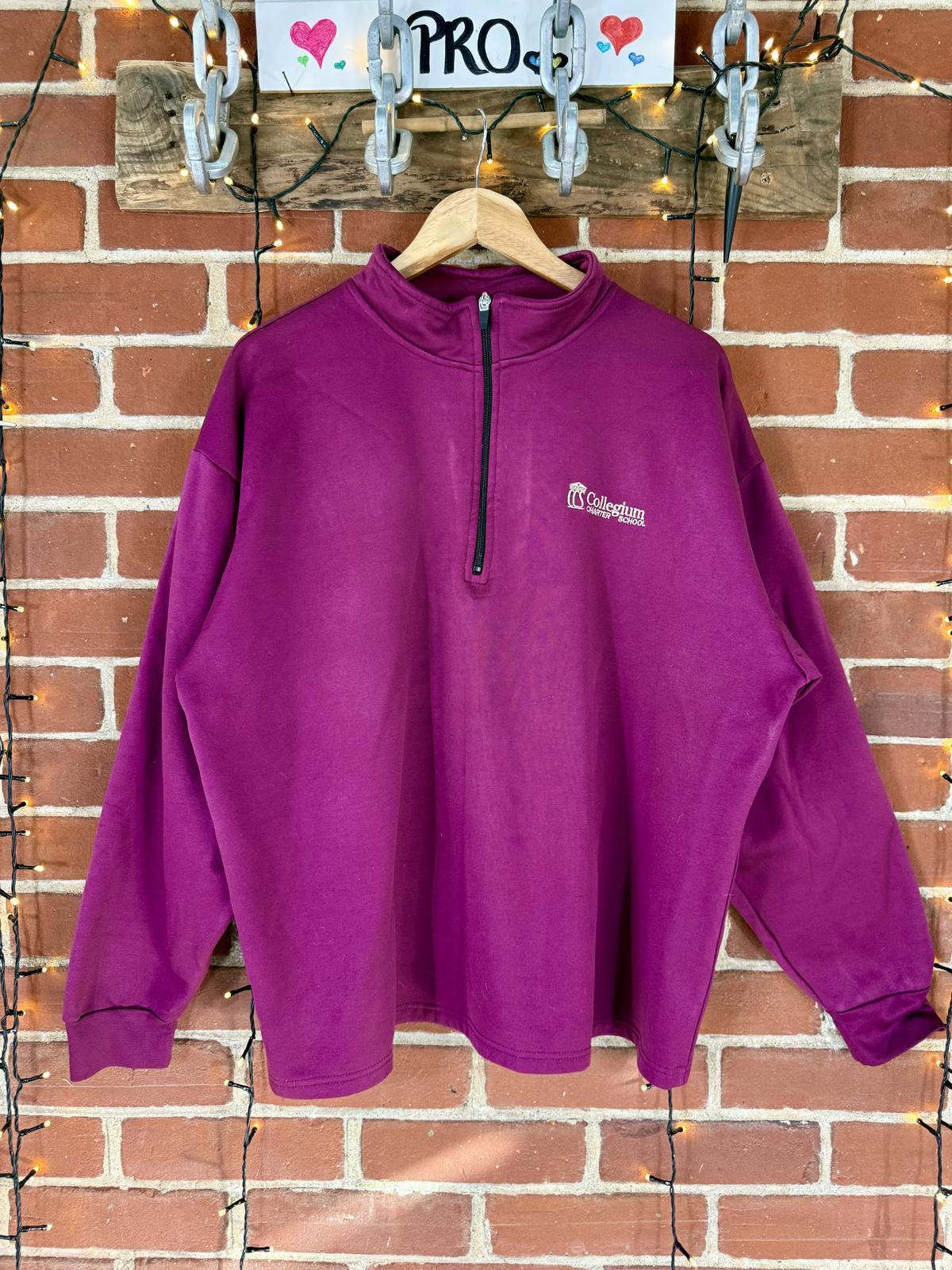 Vintage early 2000s Collegium Charter School sweatshirt (circa 2003–2008).#68