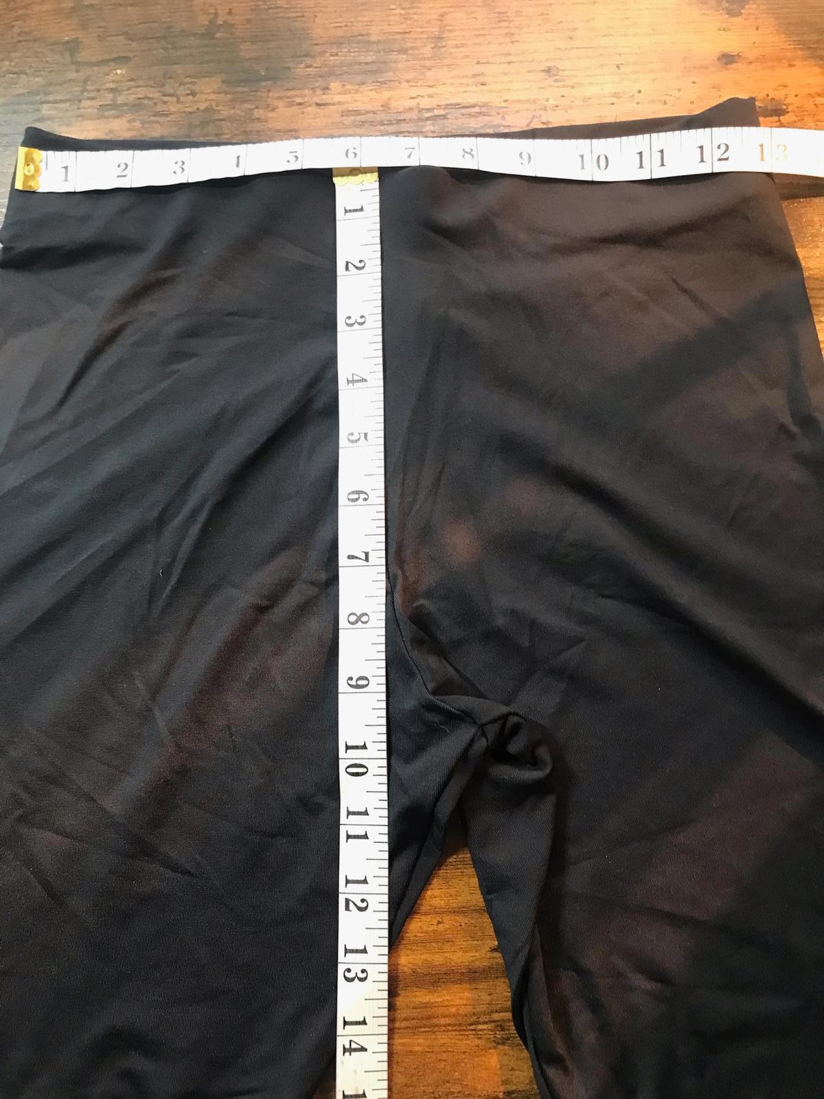 Black Stirrup Leggings / Stretch Trousers UK 10-12