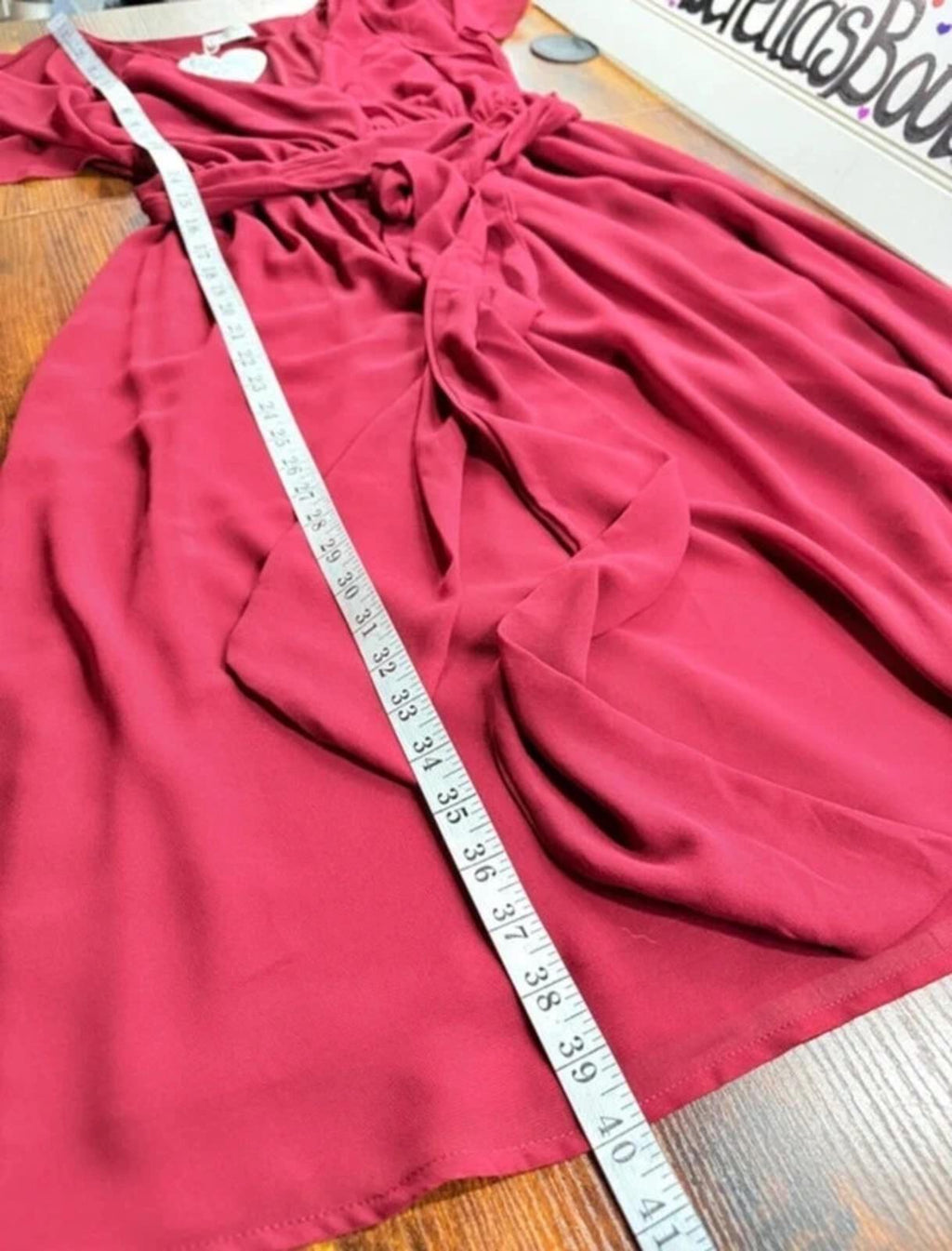Goddiva Berry Chiffon Midi Dress UK 8 XS Flutter Sleeve BNWT