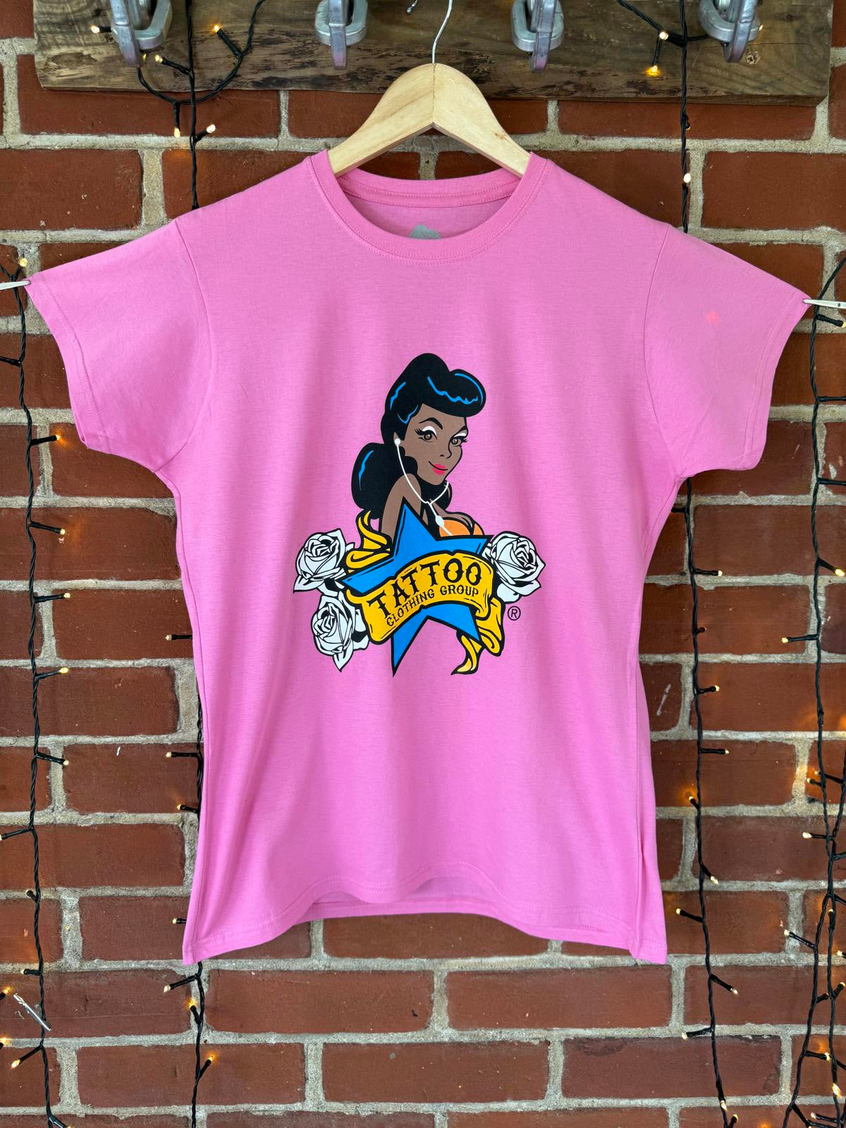 Vintage Tattoo Clothing Group Pink T-Shirt Size 12/14