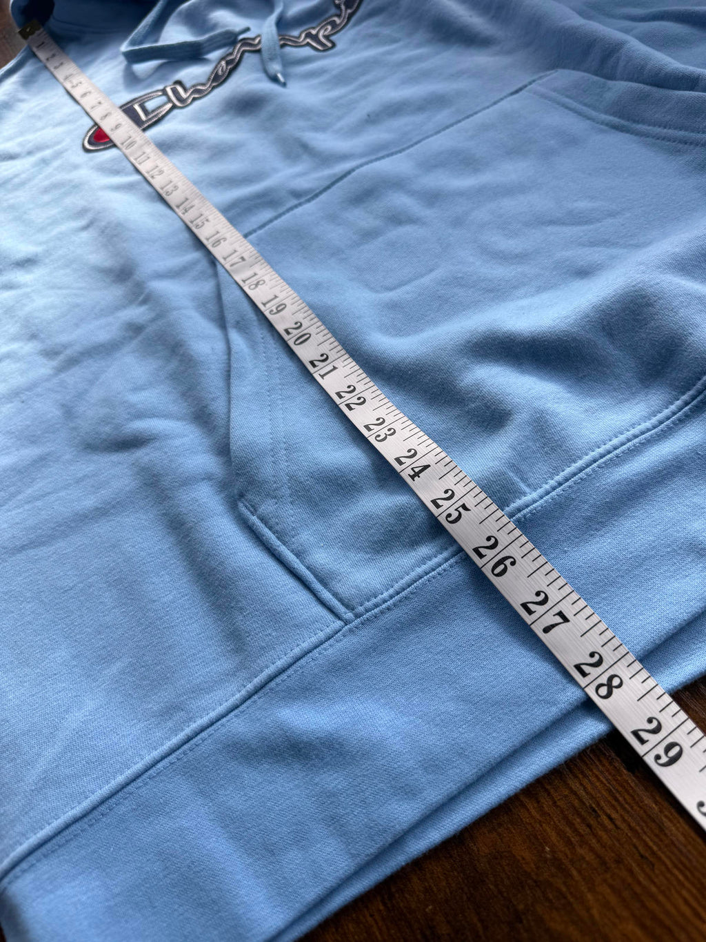 Champion Authentic Athleticwear Hoodie – Swiss Blue – Size L NUM 40