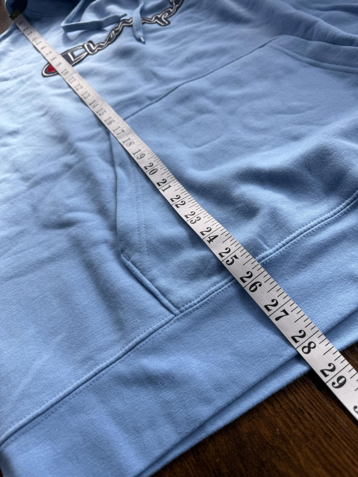 Champion Authentic Athleticwear Hoodie – Swiss Blue – Size L NUM 40